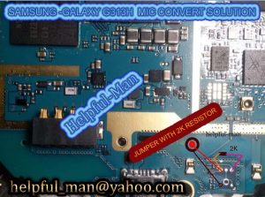 SAMSUNG GALAXY G313H MIC CONVE