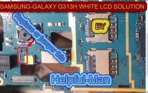 SAMSUNG GALAXY G313H WHITE LCD