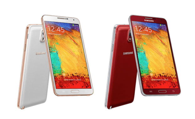 galaxy note 3 gold red