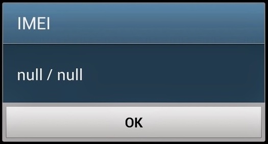 Invalid Imei 1