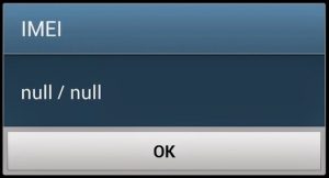 Invalid Imei 1