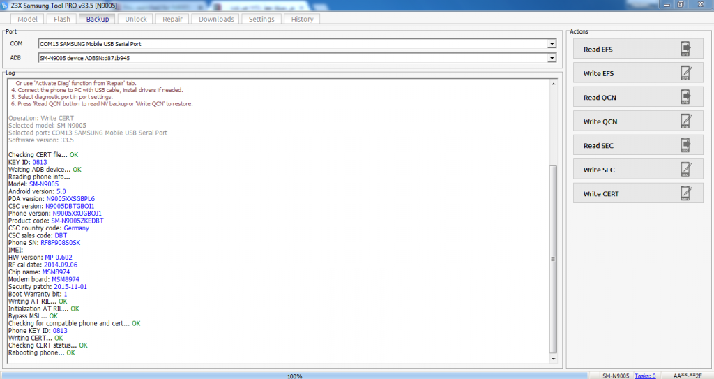 FIX RESET MSL N9005 5.0
