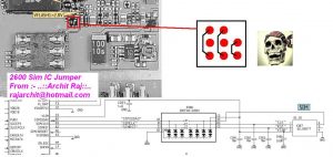 2600 insert sim card