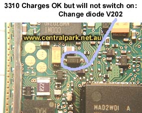331o charging but not power on