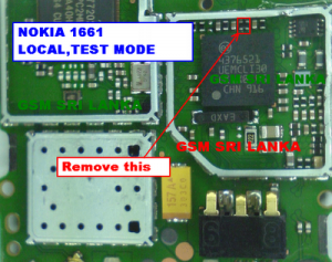 NOKIA 1661 LOCAL TEST MODE