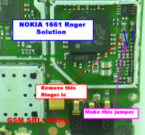 NOKIA 1661 RINGER IC JUMPER