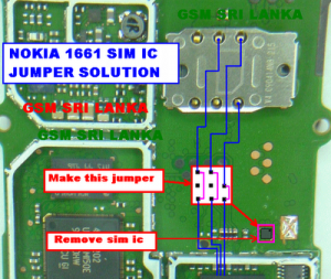 NOKIA 1661 SIM IC JUMPER