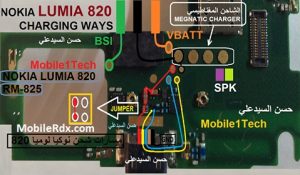 مسار شحن نوكيا LUIMA 620 1 Nokia Lumia 820 Charging Ways Problem Jumper Solution