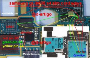 Samsung GT I9505 Galaxy S4 Sim Card Ways Problem Jumper