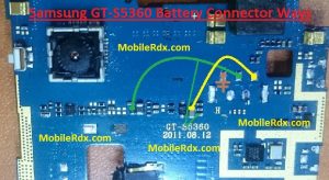 Samsung GT S5360 Battery Connector Ways Power Problem Jumper