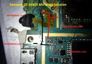 مسار مايك S6810 1 Samsung GT S6810 Mic Problem Repair Solution Microphone Ways