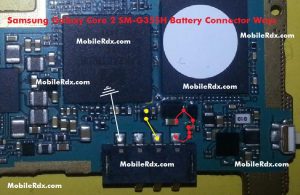 Samsung Galaxy Core 2 SM G355H Battery Connector Ways Problem Jumper