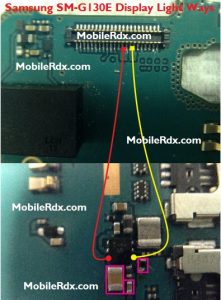 Samsung Galaxy Star 2 SM G130E Display Light Ways Problem Lcd Jumper 1