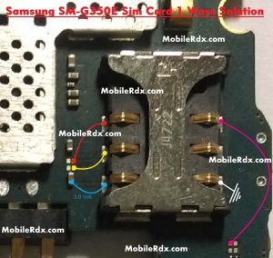 Samsung SM G350E Sim Card 1 Ways Jumper Ic Solution