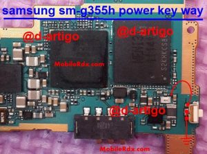 Samsung SM G355H Power Button Ways Key Jumper