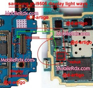 samsung galaxy s4 i9505 lcd display light ways jumper solution