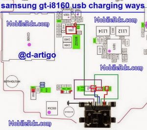 samsung gt i8160 usb charging connecter jumper