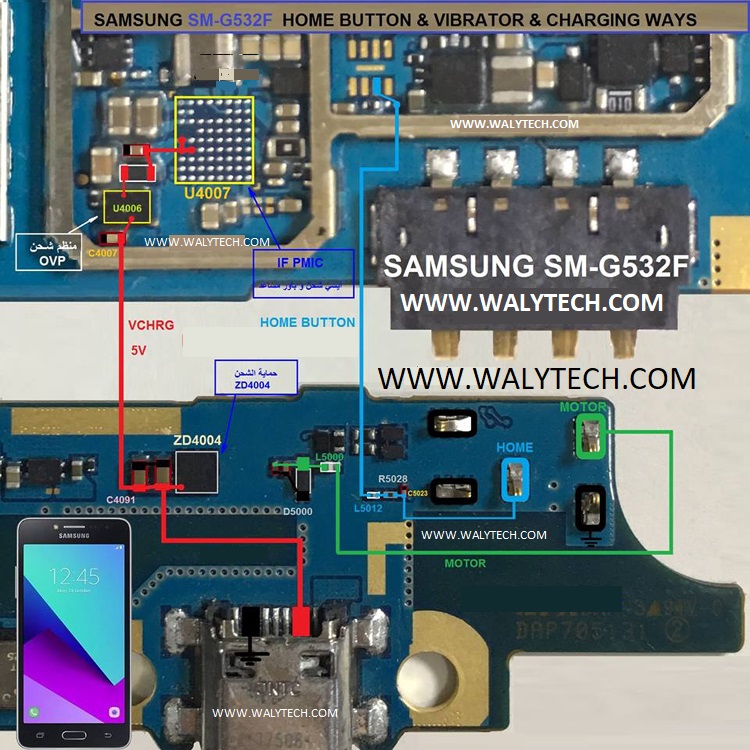 Samsung Galaxy Grand Prime Plus G532F Home Key Button Not Working Problem Solution Jumper