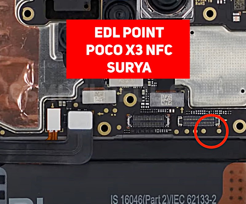 test point POCO X3 NFC surya edl point