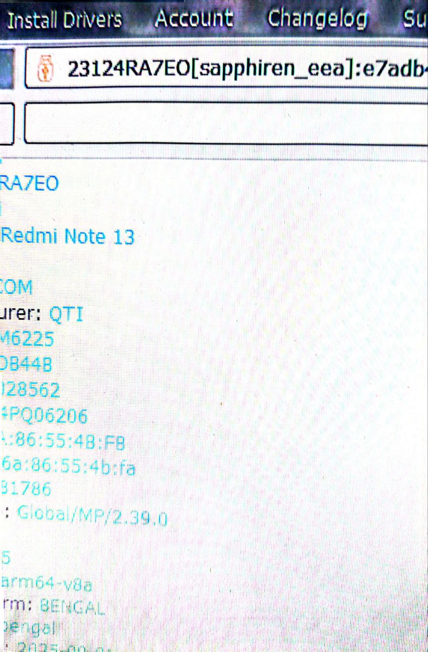 Redmi note 13 (SAPPHIREN) GL-CN Repair Imei HyprOS2.XXX Android 14-15 Without Server Without formatting Bootloader locked 2026 3 photo 2025 11 08 08 07 56 4