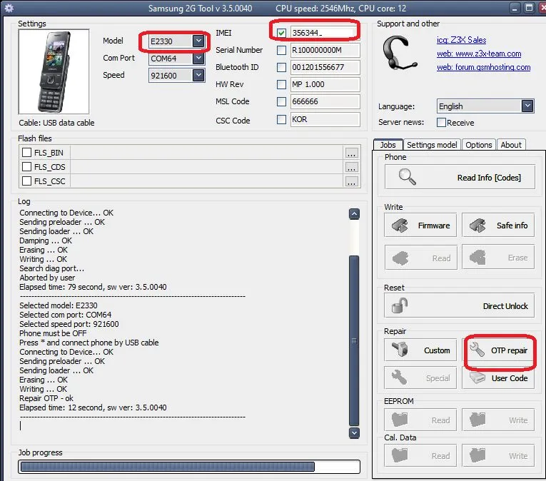 Samsung 2G Tool v 3.5.0040 3 24 2026 3 57 43 AM