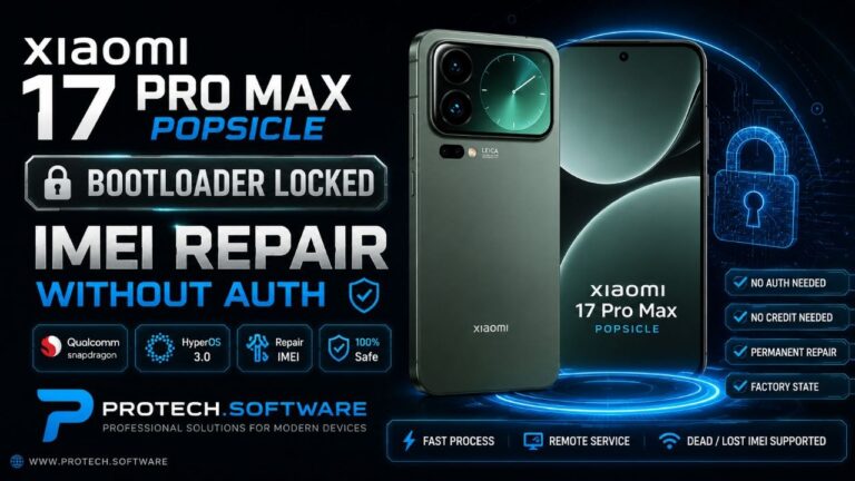 طريقة إصلاح IMEI لهاتف Xiaomi 17 PRO MAX (POPSICLE) HYPEROS 3.0 بدون CERT وبدون AUTH مقفل البوت لودر BOOTLOADER LOCKED - P...