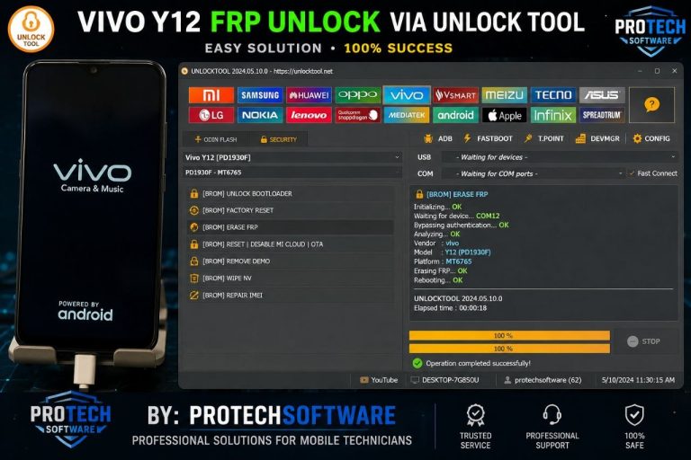 إزالة FRP لهاتف Vivo Y12 باستخدام Unlock Tool 1 إزالة FRP لهاتف Vivo Y12 باستخدام Unlock Tool - Photo 2026 06 19 01 51 46
