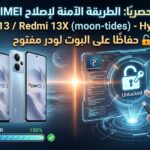 🔥 حصريًا الطريقة الآمنة لإصلاح IMEI لهاتف Redmi 13 / Redmi 13X (moon-tides) HyperOS 3 مع الحفاظ على البوت لودر مفتوح 🔥 - F...
