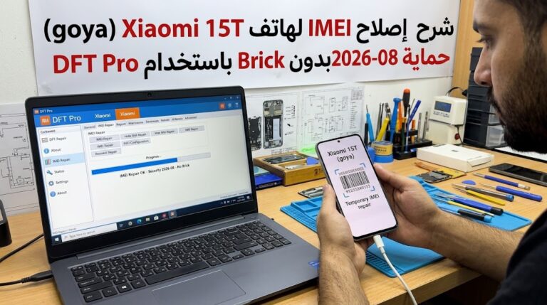 شرح إصلاح IMEI لهاتف Xiaomi 15T (goya) حماية 2026-08 بدون Brick باستخدام DFT Pro 1 شرح إصلاح IMEI لهاتف Xiaomi 15T (goya) حماية 2026-08 بدون Brick باستخدام DFT Pro - 6324ba7a 2f41 4c65 9a6f F382e24f1e0a