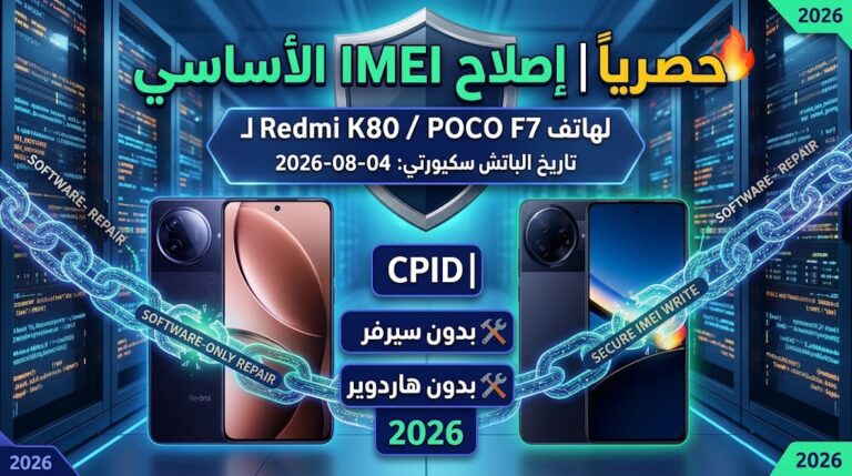 🔥 حصرياً | إصلاح IMEI الأساسي لهاتف Redmi K80 / POCO F7 Pro (zorn) تاريخ الباتش سكيورتي 2026-08-04 بدون CPID | بدون سيرفر ...