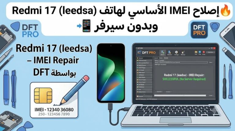 🔥إصلاح IMEI الأساسي لهاتف Redmi 17 (leedsa) وبدون سيرفر 📱 Redmi 17 (leedsa) – IMEI Repair بواسطة DFT PRO 1 🔥إصلاح IMEI الأساسي لهاتف Redmi 17 (leedsa) وبدون سيرفر 📱 Redmi 17 (leedsa) – IMEI Repair بواسطة DFT PRO - Photo 2026 09 2...
