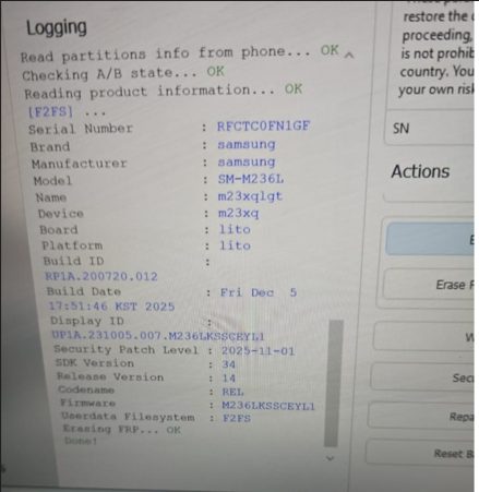 🔓 Reset FRP Samsung Galaxy M23 (SM-M236L) U12 Vıa Z3X SamsTool 2026 2 protech 765d4b4a86