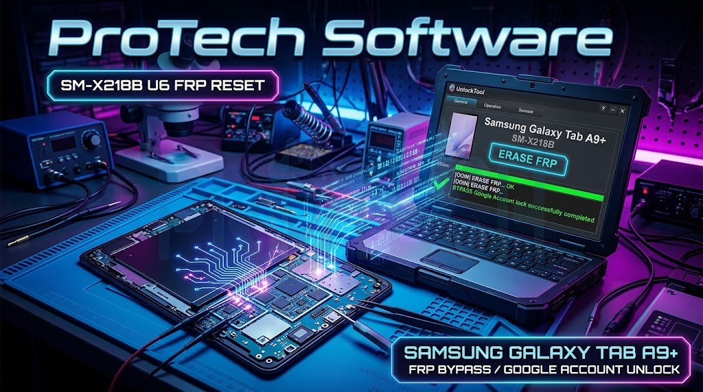 🛠️ إزالة حساب Google FRP لتابليت Samsung Galaxy Tab A9+ 5G (X218B U6) باستخدام UnlockTool - 3d04ccf7 8c2a 45b3 B890 4295be...